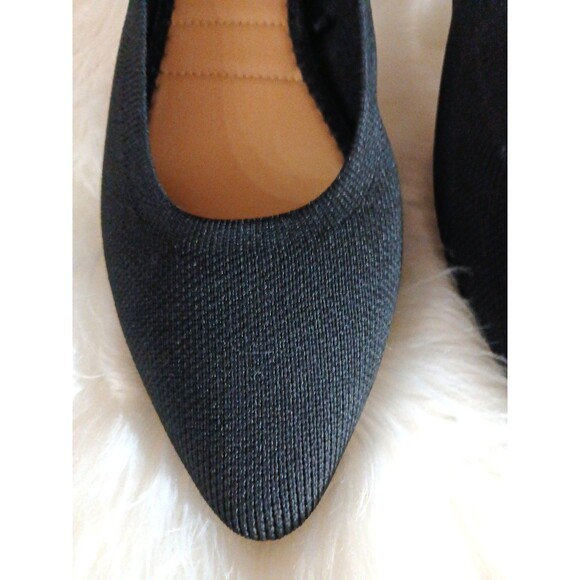 Cynthia Rowley Chelsea Ballet Flats Womens Size 8M Black Knit Cushioned Comfort - Picture 2 of 5
